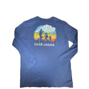 Over Under Long Sleeve Leave a Legacy T-Shirt Size Xl Blue Hunting (O5)